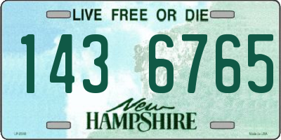 NH license plate 1436765