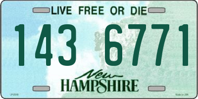 NH license plate 1436771