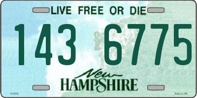 NH license plate 1436775