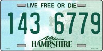 NH license plate 1436779