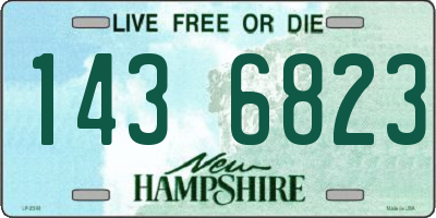 NH license plate 1436823