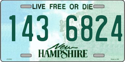 NH license plate 1436824