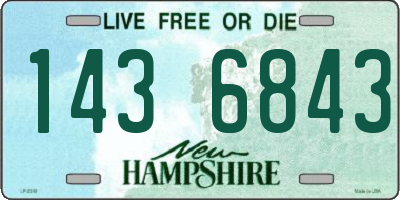 NH license plate 1436843