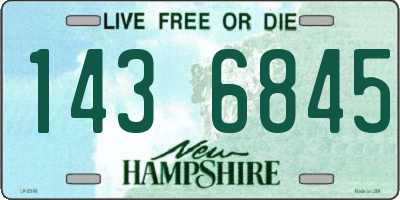 NH license plate 1436845