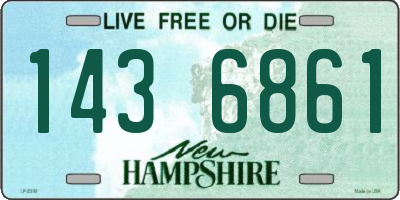 NH license plate 1436861