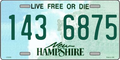 NH license plate 1436875