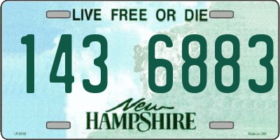 NH license plate 1436883