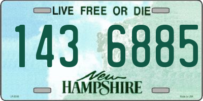 NH license plate 1436885