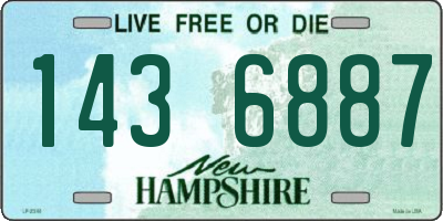 NH license plate 1436887