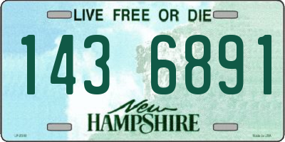NH license plate 1436891