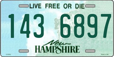 NH license plate 1436897