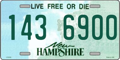 NH license plate 1436900