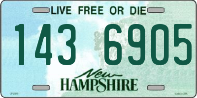NH license plate 1436905