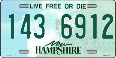NH license plate 1436912