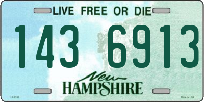 NH license plate 1436913