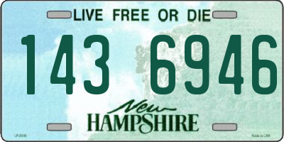 NH license plate 1436946