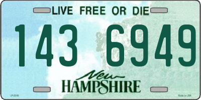 NH license plate 1436949