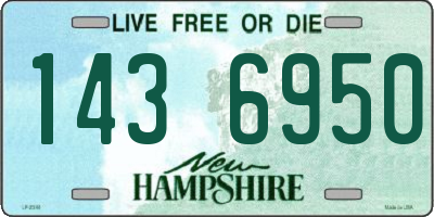NH license plate 1436950