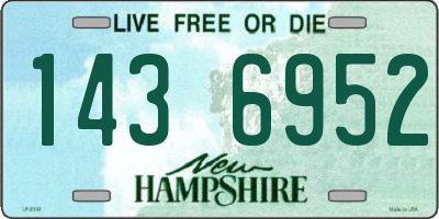 NH license plate 1436952