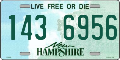 NH license plate 1436956