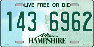 NH license plate 1436962