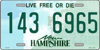 NH license plate 1436965