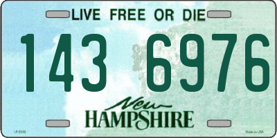 NH license plate 1436976
