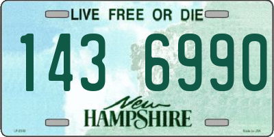 NH license plate 1436990