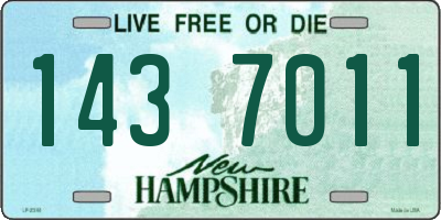 NH license plate 1437011