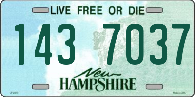 NH license plate 1437037