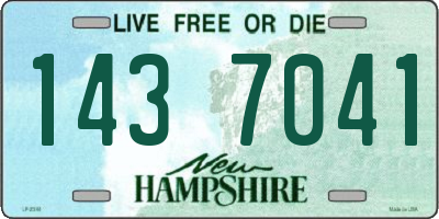 NH license plate 1437041