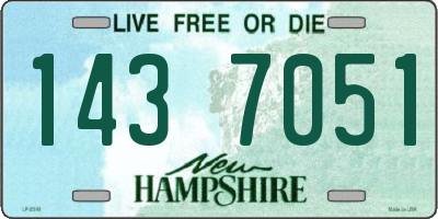 NH license plate 1437051
