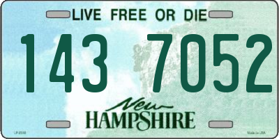 NH license plate 1437052