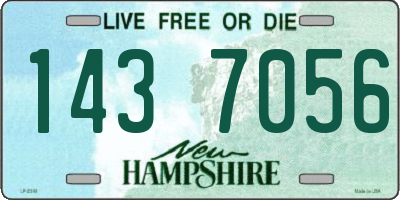 NH license plate 1437056