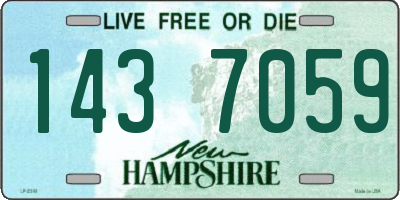 NH license plate 1437059