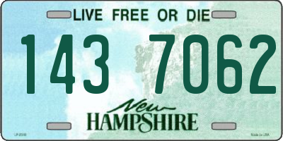NH license plate 1437062