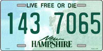 NH license plate 1437065