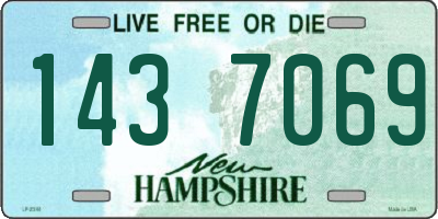 NH license plate 1437069