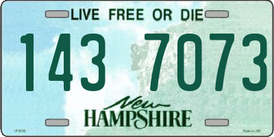 NH license plate 1437073