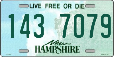 NH license plate 1437079