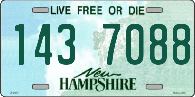 NH license plate 1437088
