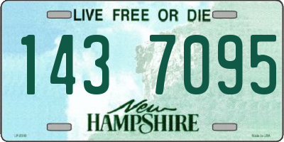 NH license plate 1437095