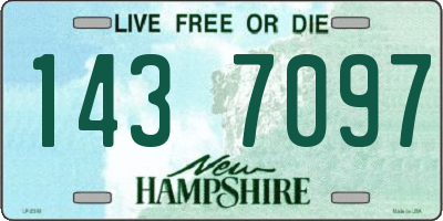 NH license plate 1437097