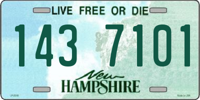 NH license plate 1437101