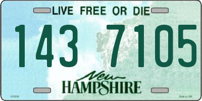 NH license plate 1437105