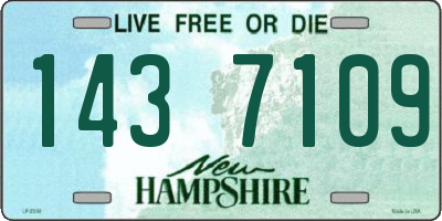 NH license plate 1437109