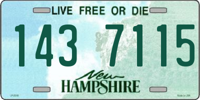 NH license plate 1437115