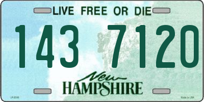 NH license plate 1437120