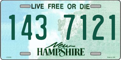 NH license plate 1437121