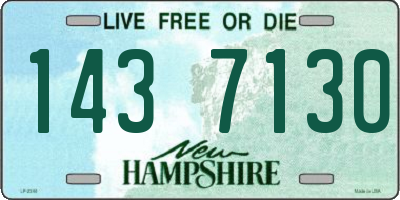 NH license plate 1437130